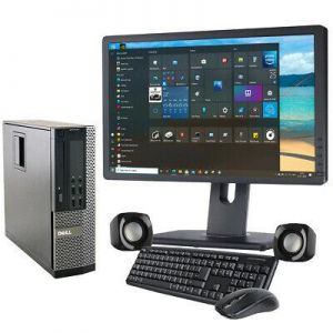 FAST COMPUTER i5 4th QUAD DESKTOP TOWER PC &TFT SET 32GB WINDOWS 10 HDD & SSD
