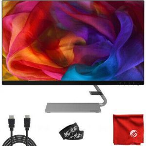 Lenovo 27" IPS LED 2K QHD FreeSync Monitor (Q27q-1L) 4ms 75Hz 2560x1440 Bundle