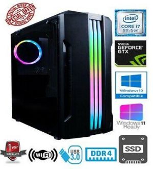 I7 GAMING PC - INTEL CORE i7 9700 16GB RAM 240GB SSD NVIDIA GEFORCE GTX1050Ti 4G