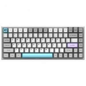 AKKO 3084 Silent Mechanical Keyboard 84 Keys Wireless bluetooth 5.0 / USB Type-C Wired Dual Mode Morandi Grey Gateron Switch PBT K