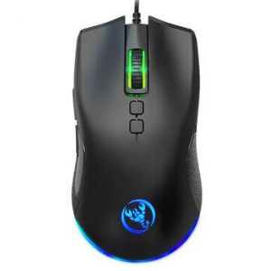 HXSJ A883 Wired Gaming Mouse 6400DPI 7 programmable Buttons Colorful Breathing Backlight Gamer Mice for Home Office