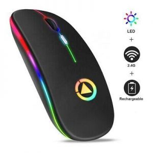 MOUSE SENZA FILI WIRELESS USB 2.4ghz Batteria interna Ricaricabile LED per PC