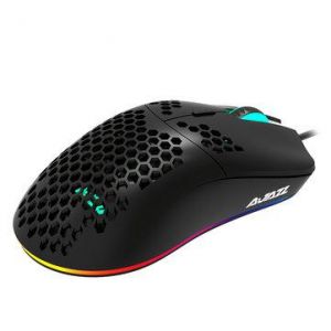 AJAZZ AJ390 Wired Gaming Mouse Honeycomb Hollow 16000DPI 7 Buttons USB Wired Mouse with 6 Colors LED Backlight