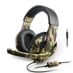 3.5mm Camouflage Gaming Headset Headphone With MIC For PC Mac Switch Laptop PS4