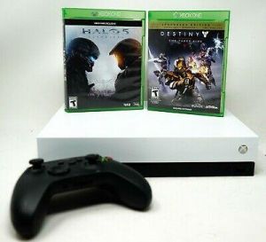 bigstore PlayStation/Xbox Microsoft Xbox One X 1TB White Console System w/ Controller + [2] Games