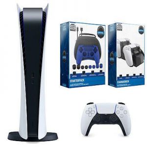 bigstore PlayStation/Xbox Sony Playstation 5 Digital Version with Charging Station and Starter Pack Bundle