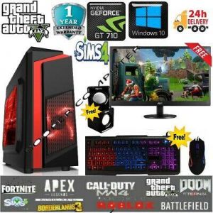 bigstore computers Gaming PC Computer Bundle Intel Quad Core i5 8GB 1TB Win 10 2GB GT710 SUPER FAST