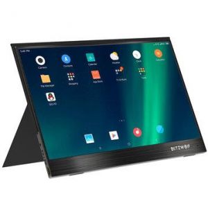 BlitzWolf&reg; BW-PCM2 13.3 Inch FHD 1080P Type C Portable Computer Monitor Gaming Display Screen for Smartphone Tablet Laptop