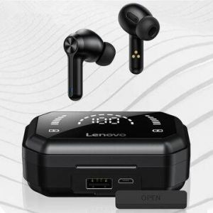 Lenovo LP3 Pro TWS bluetooth 5.0 Earbuds Dual Drivers HiFi Stereo 1200mAh LED Power Display Noise Canceling Mic Sports Earphone Wi